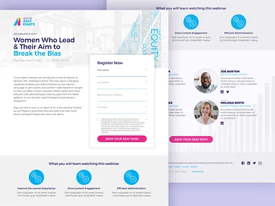 Event Registration - Template design prototype ui