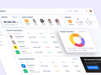 Financial Dashboard analytics app banking cart dashboard finance ui financial dashboard financial dashboard example fintech graph investment money transaction money transaction app money transfer payment ui payment ui design stats transaction wallet web app