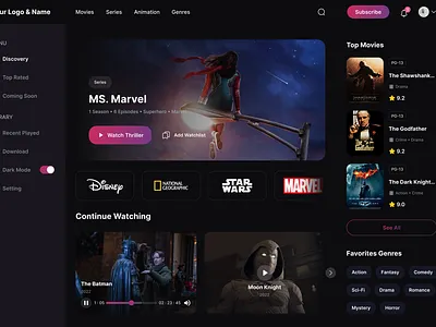 movie streaming website design by xlent studio. design gaming website graphic design mopvie website ui uiux ux website