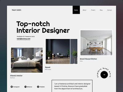 Portfolio-Interior Designer best design brand loyalty design interior interior designer portfolio new web trends personal branding portfolio resume super engaging top ui ui ui design ui trend ui trends user experience ux ux design uxd web design
