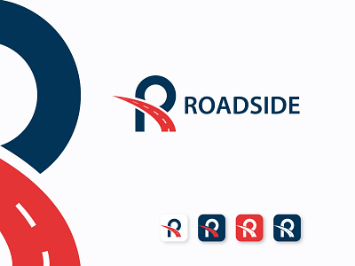 Modern R Letter | Roadside - Logo Design 3d animation brand identity design branding branding identity delivery design graphic design illustration logo logo design logo folio modern motion graphics r letter roadside transport transportation ui vector