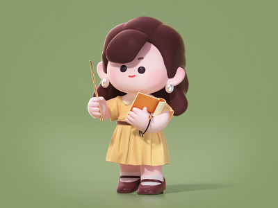 我去追星了 c4d cartoon