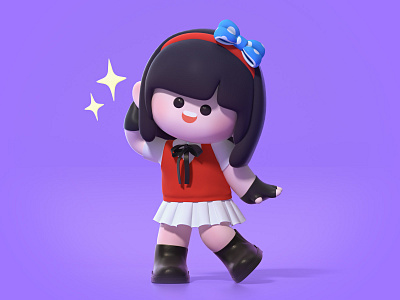 我去追星了 c4d cartoon