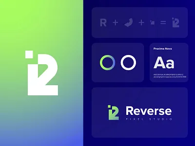 Reverse Logomark : R letter brand guidelines brand identity brand mark branding clean logo design gradiant graphic design letter logo logo logo color logo designer logo presentation logodesign logomark r letter logo r logo reverse reverse logo reverse pixel logo