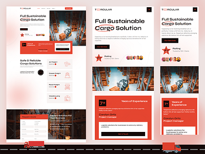 Transport Webflow Website Template cargo freight logistic moving company nocode packaging transport ui warehouses webestica webflow webflow designer webflow expert webflow template