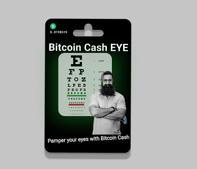 Bitcoin Cash Eye Gift Card design graphic design illustration logo ux vector