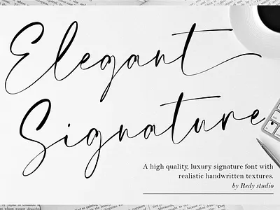 Elegant Signature – Casual Chic Font branding graphic design logo premium font
