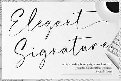 Elegant Signature – Casual Chic Font branding graphic design logo premium font