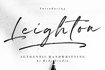 Leighton | authentic handwriting brush font blogger font branding graphic design logo