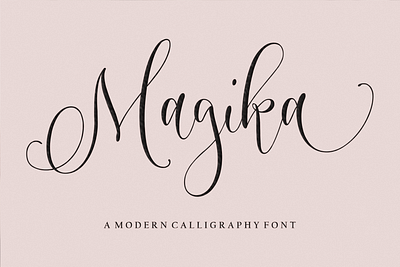 Magika – Sophisticated Calligraphy branding graphic design logo valentines fonts