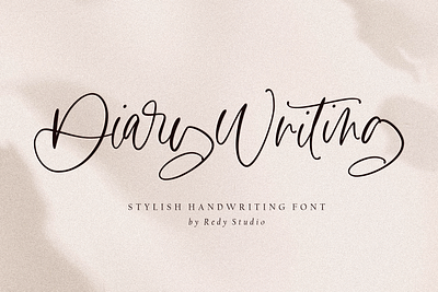Diary Writing – Modern Calligraphy Font branding graphic design logo logo font
