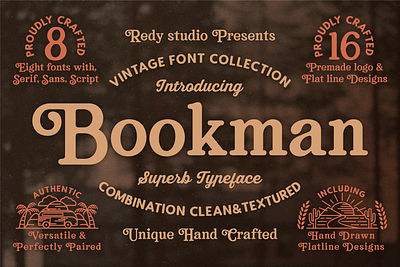 Bookman Collection – Useful Pairing Fonts branding graphic design handmade logo typography
