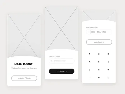 Date Today App login page design app app design app login app ui application login login page ui uidesign ux