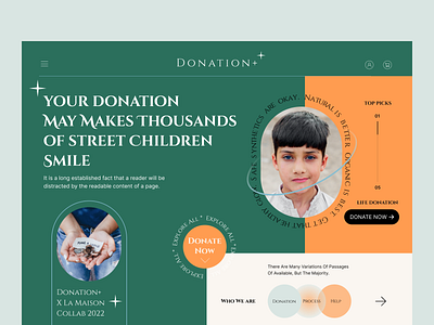 Donation+ | Classic Donation Landing Page branding classic design classic ui design design design trend donation landing page front end ui hero hero ui hero ux inspiration landing page ui ux ux ui web ui website website trend website ux ui