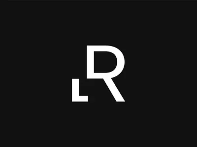 LR monogram creative logo mark minimal monogram monogramlogo photographylogo simple symbol