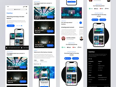 EventUS - Responsive Design concer design event festival muhammad zaini responsive design ui ux website