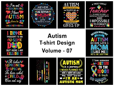 Autism T-shirt Design autism autism t shirt autism t shirt design graphic design t shirt design tshirt ui uiux ux
