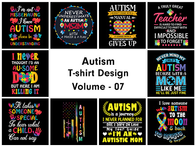 Autism T-shirt Design autism autism t shirt autism t shirt design graphic design t shirt design tshirt ui uiux ux