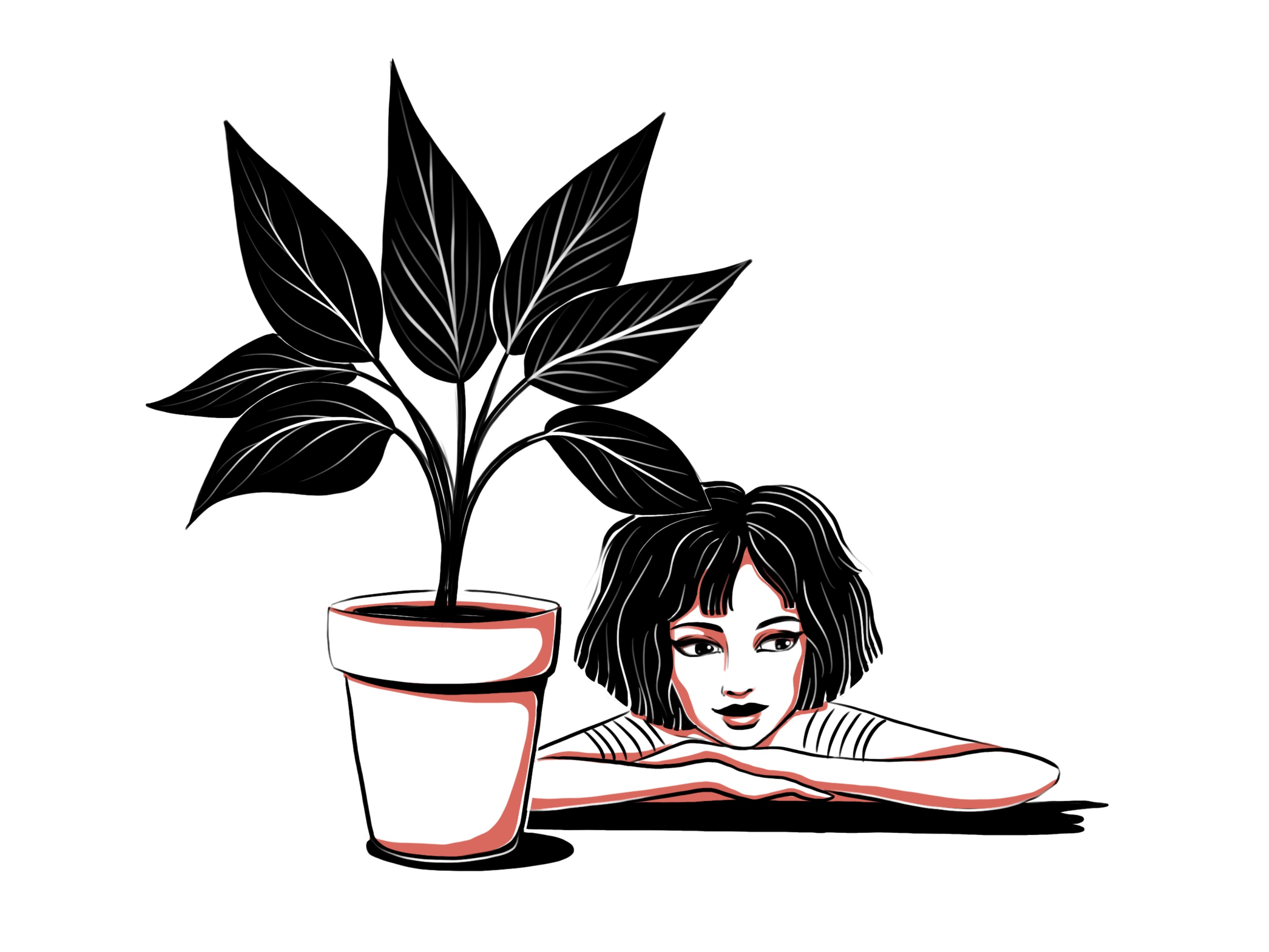 Fun art for my favorite movie “Leon”. Black and white lineart art black and white character character design drawing fun art girl illustration ink leon line drawing lineart mathilda minimal movie people portrait sketch vector woman