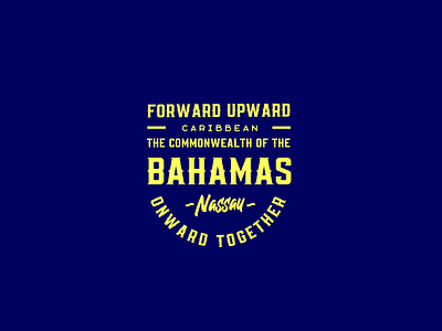 Original badge for Bahamas badge branding design graphic design logo typography