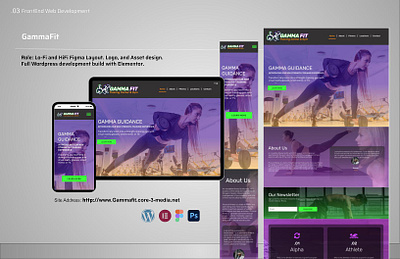 GammaFit .com branding design elementor graphic design logo skyglass ui ux wordpress