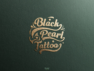 Black Pearl Tattoo black pearl logo black pearl tattoo brand brand identity brand logo branding calligraphy logo handmade logo illustration logo logo icon logo mark rayphotostration tattoo tattoo logo text logo trendy design typography logo wordmark logo