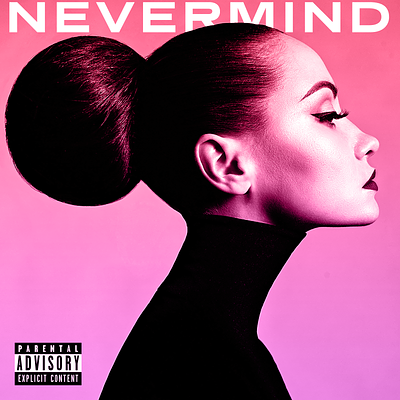 Never Mind - Cover Art album cover artwork cover cover art custom album gradient graphic design mixtape music music album music cover never mind single