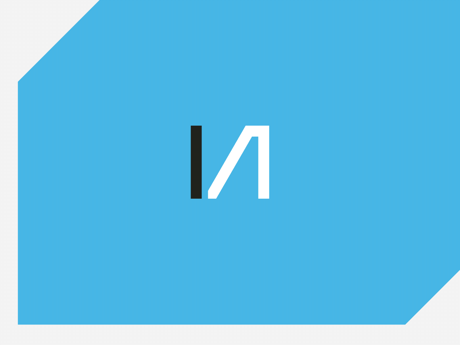 Leaderintech Logo ver. 03 blue branding character drill letter logo logotype minimal monogram oil typography