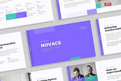 Purple Teal Multipurpose Template clean colorful company corporate google slides keynote modern multipurpose multipurpose template photography pitch deck portfolio powerpoint purple studio teal unique web design web development website