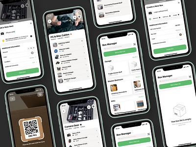 Box Manager App app concept design ios ui ux