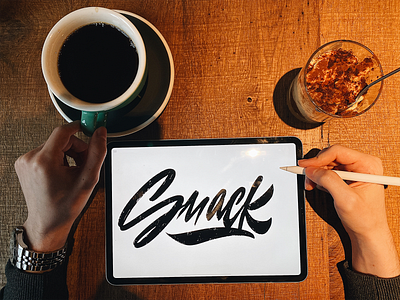 Smack - Lettering Logo Sketch for Clothing Brand branding calligraphy clothing design fashion font free hand lettering identity lettering logo logotype mark packaging script sketches streetwear type typo typography