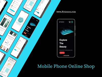 Cellphone Store (mobile version) animation app branding design flat graphic design illustration illustrator logo logo design mobile ui ux web web design website