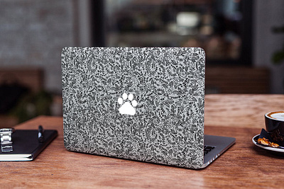 MacBook Skin Mock-Up attractive backcover clean cover decal design graphic design logo macbook mockup presentation product protective realistic simple skin skins sticker ui vinyl