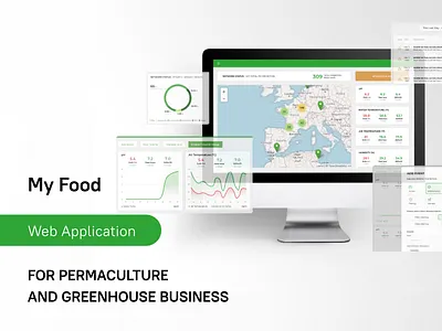 Myfood - web app for permaculture and greenhouse business account management admin panel agency app application design design agency figma internal system software development software development agency ui ux web design web development