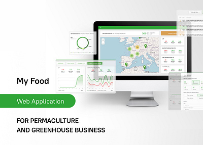 Myfood - web app for permaculture and greenhouse business account management admin panel agency app application design design agency figma internal system software development software development agency ui ux web design web development