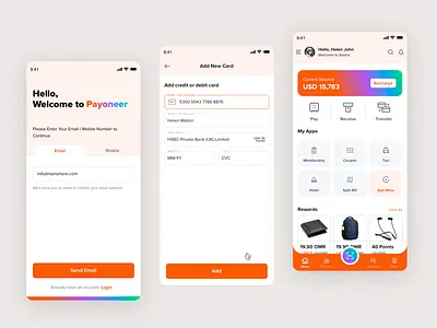 Payoneer App UI animation app app design app uiux branding design facebook graphic design icon illustration logo minimal typography ui uidesign uiuxdesign ux vector web