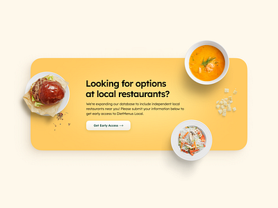 DietMenus — FoodTech consumer app app branding cta design diet food foodtech landing page menu restaurant startup typography ui ux web web design webdesign