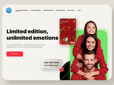 Limited Edition Debit Card 3d branding card la landing page limited ui ui des ux ui ux ui design web design