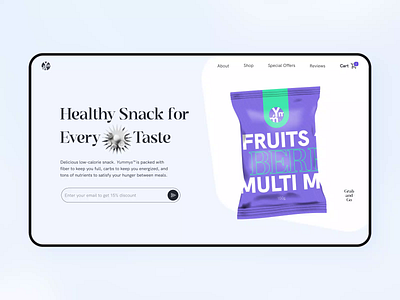 Healthy snack animation animation branding design gapsy healty idea illustration interface landingpage logo motion motion graphics order product promote team ui ux web