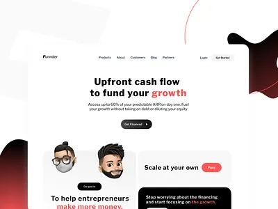 Finance for Startups 3d animation branding bubble.io design graphic design landingpage logo minimalistic minimalistic design modern motion graphics mvp new rounded saas startup ui ui design webdesign