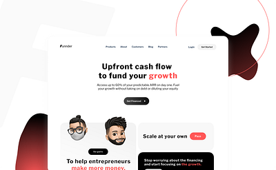 Finance for Startups 3d animation branding bubble.io design graphic design landingpage logo minimalistic minimalistic design modern motion graphics mvp new rounded saas startup ui ui design webdesign