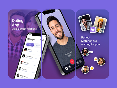 Dating App screenshots | Apple store| app app screenshots branding design graphic design store graphics ui