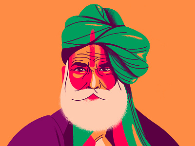 Mama India’s characters baba bangalore character digitalart face of india goa hindu illustration incredible india india love india portrait procreate rajasthan retro sadhu yellow