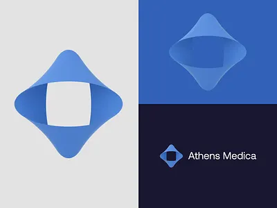 Athens Medica brand identity branding branding agency corporate identity cross design lab logo design medical medicine medtech research