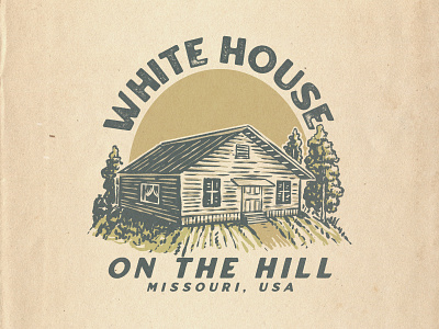 White House On The Hill apparel appareldesign branding graphic design illustration logo vintage badge vintage logo