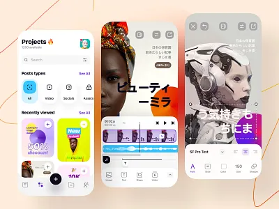 Social Media Creator App – UI Exploration 🔥 branding builder creator design figma mobile social media stage ui user interface ux xd