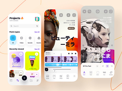 Social Media Creator App – UI Exploration 🔥 branding builder creator design figma mobile social media stage ui user interface ux xd