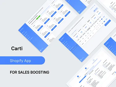 The app is related to abandoned Cart Recovery on Shopify stores admin panel agency app application design design agency figma internal system mobile development shopify software development software development agency store ui ux web design web development
