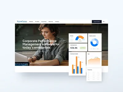 Sigma Conso corporate saas ui ux website