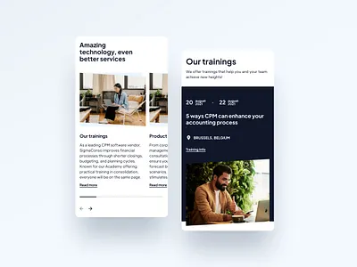 Sigma Conso corporate design saas ui ux website